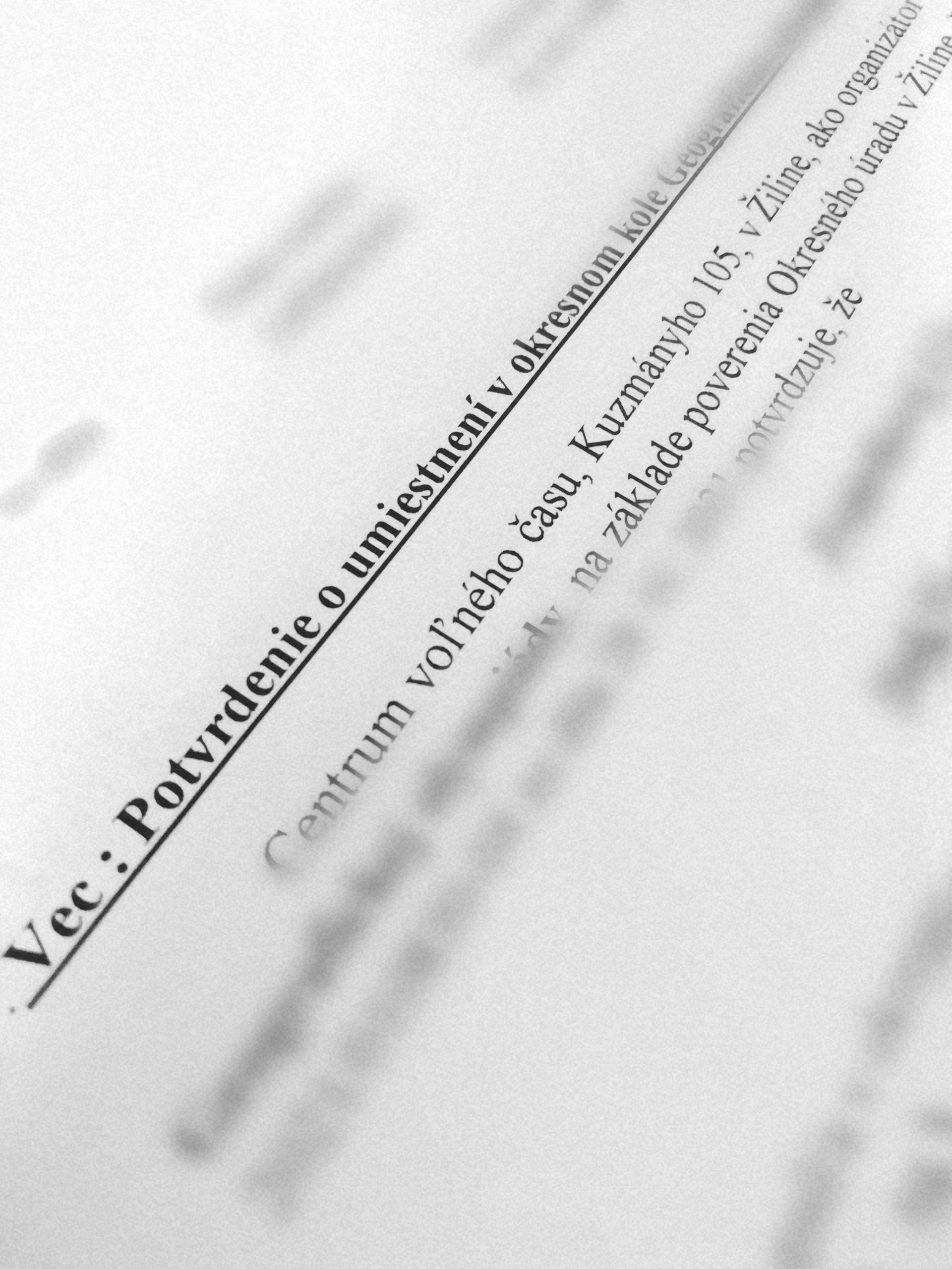 POTVRDENIA O UMIESTNENÍ z okresných kôl predmetových olympiád
