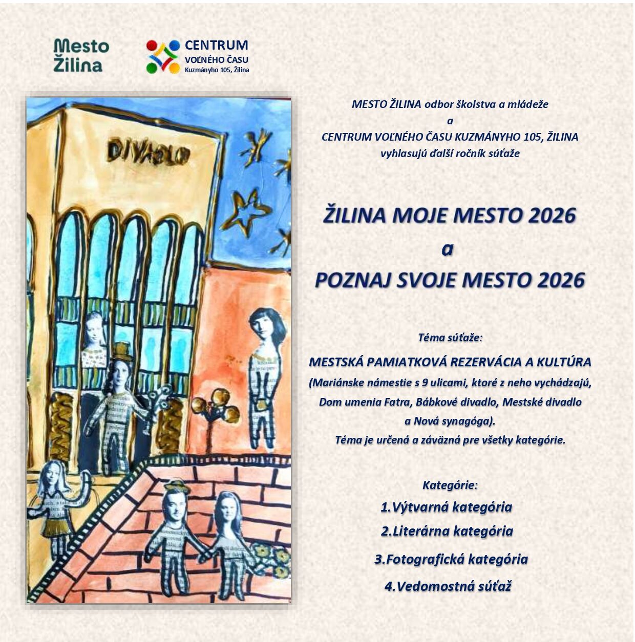 Súťaž Žilina moje mesto 2026