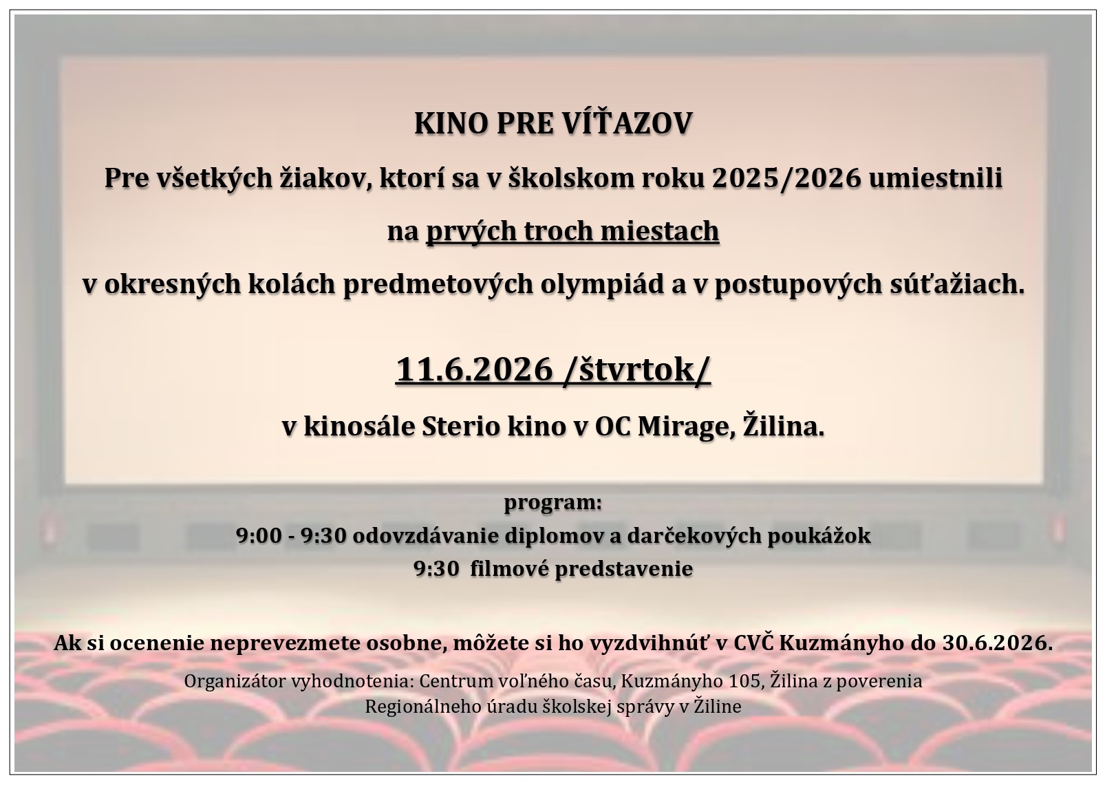 Kino pre víťazov